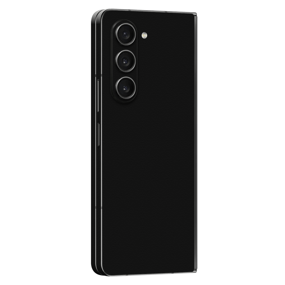 Samsung Galaxy Z Fold 5 (2023) Luxuria Raven Black Matt 3D Textured Skin Wrap Sticker Decal Cover Protector by EasySkinz | EasySkinz.com