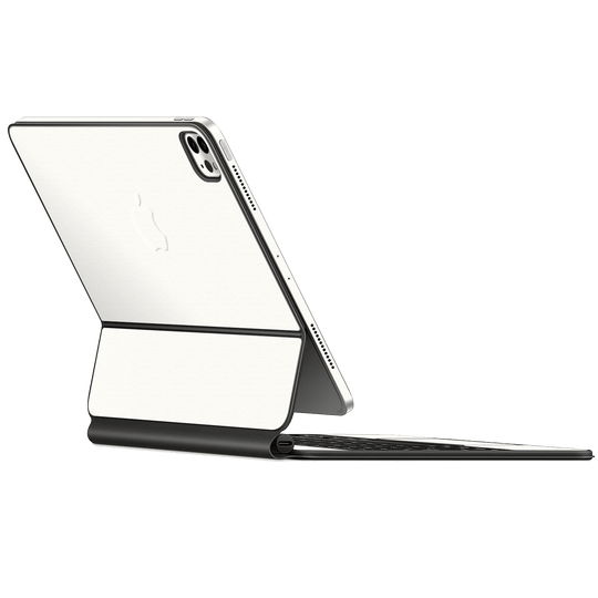 Magic Keyboard for iPad Pro 11" M2 (4th Gen, 2022) Luxuria Daisy White Matt 3D Textured Skin Wrap Sticker Decal Cover Protector by EasySkinz | EasySkinz.com