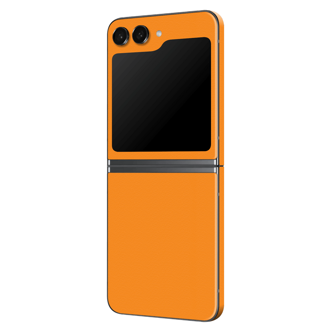 Samsung Galaxy Z Flip 5 (2023) Luxuria Sunrise Orange Matt 3D Textured Skin Wrap Sticker Decal Cover Protector by EasySkinz | EasySkinz.com