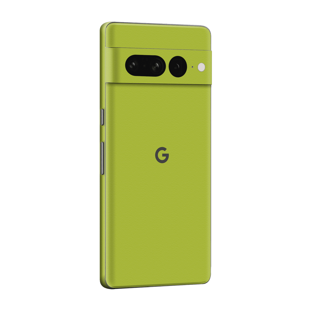 Google Pixel 7 PRO (2022) Luxuria Lime Green Matt 3D Textured Skin Wrap Sticker Decal Cover Protector by EasySkinz | EasySkinz.com