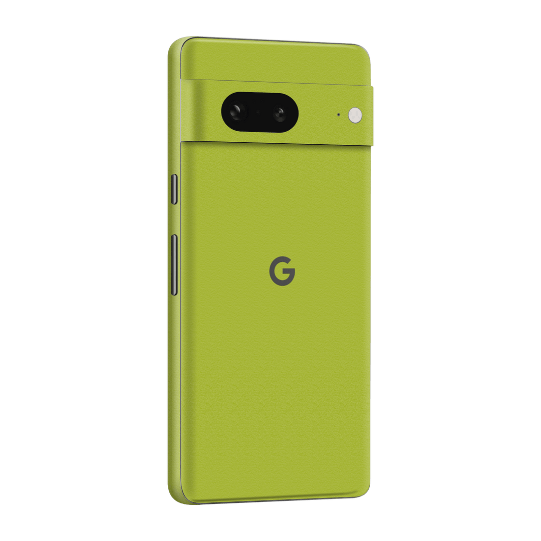 Google Pixel 7 (2022) Luxuria Lime Green Matt 3D Textured Skin Wrap Sticker Decal Cover Protector by EasySkinz | EasySkinz.com