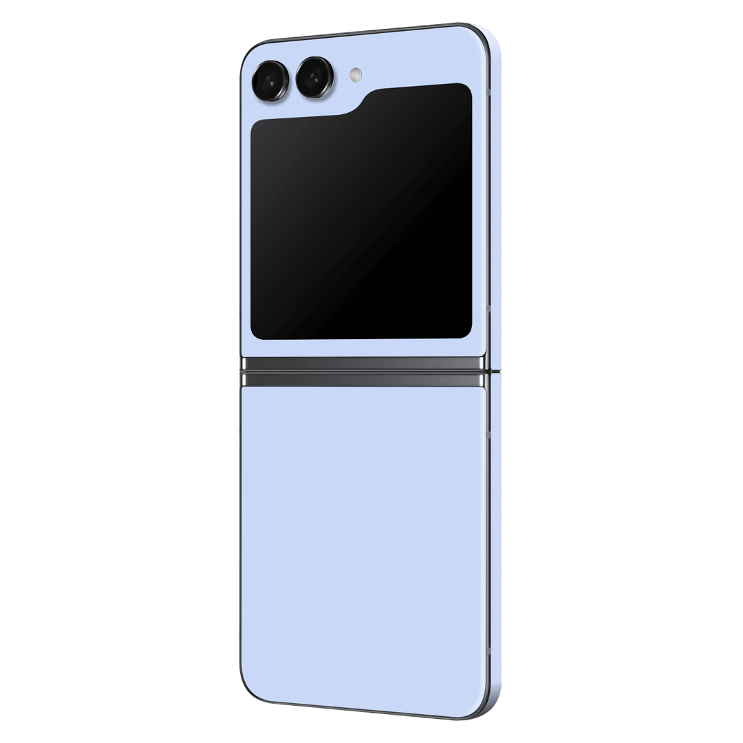 Samsung Galaxy Z Flip 5 (2023) Luxuria August Pastel Blue 3D Textured Skin Wrap Sticker Decal Cover Protector by EasySkinz | EasySkinz.com
