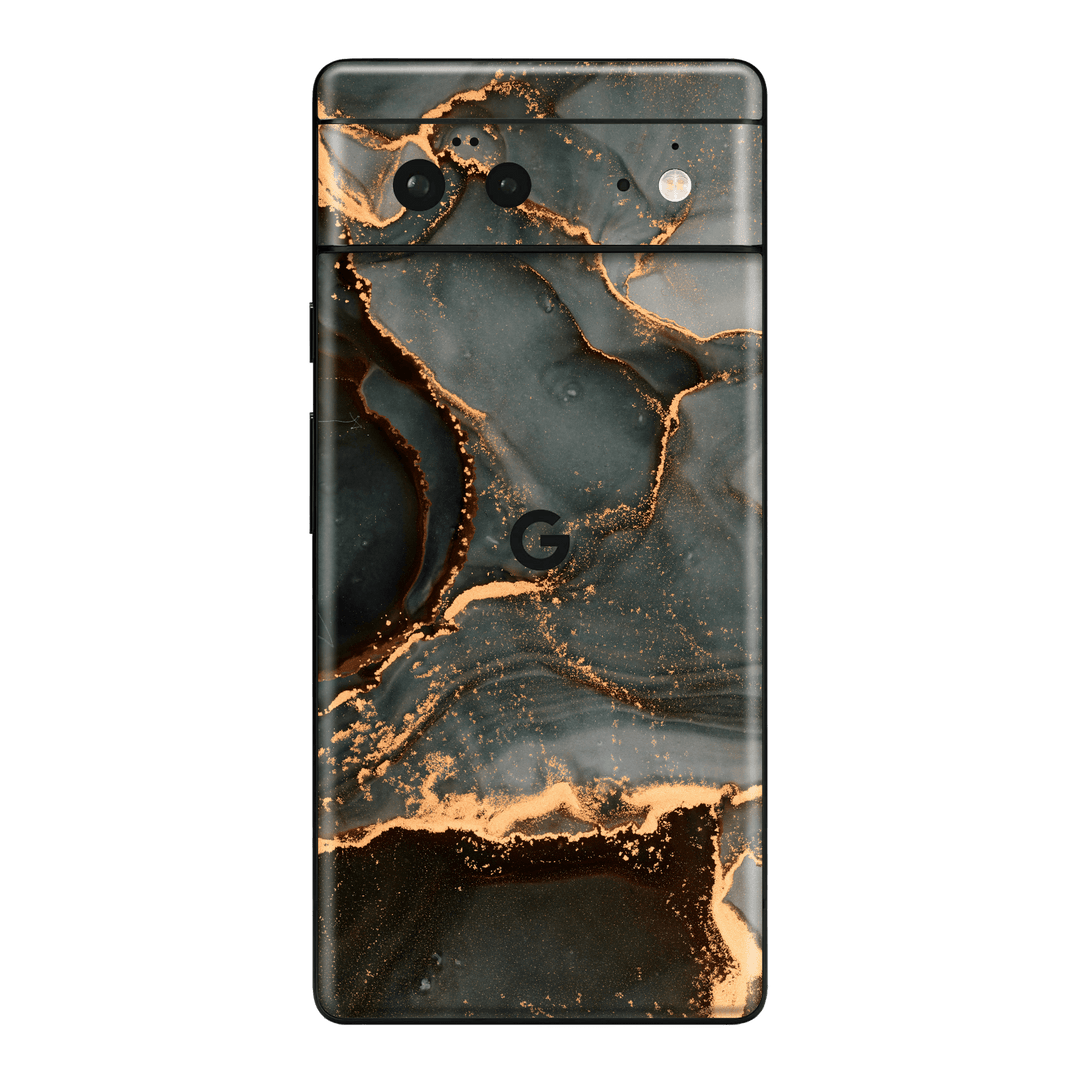 Google Pixel 6 Print Printed Custom SIGNATURE AGATE GEODE Deep Forest Skin, Wrap, Decal, Protector, Cover by EasySkinz | EasySkinz.com