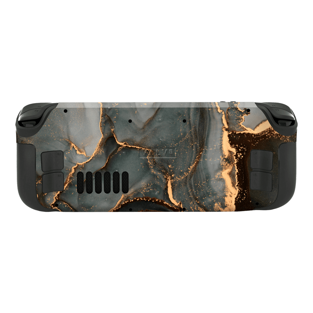Steam Deck OLED Print Printed Custom SIGNATURE AGATE GEODE Deep Forest Skin, Wrap, Decal, Protector, Cover by EasySkinz | EasySkinz.com