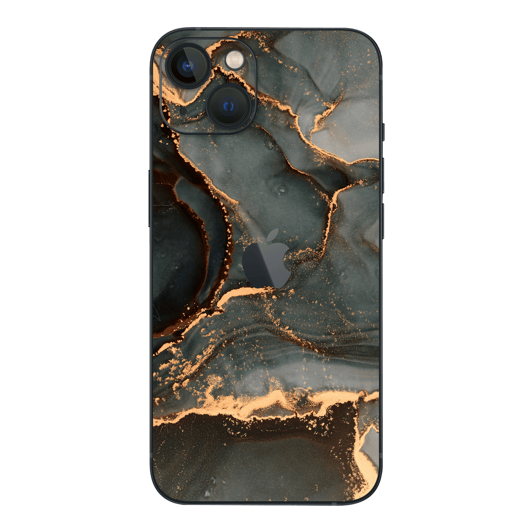 iPhone 15 Plus Print Printed Custom SIGNATURE AGATE GEODE Deep Forest Skin, Wrap, Decal, Protector, Cover by EasySkinz | EasySkinz.com