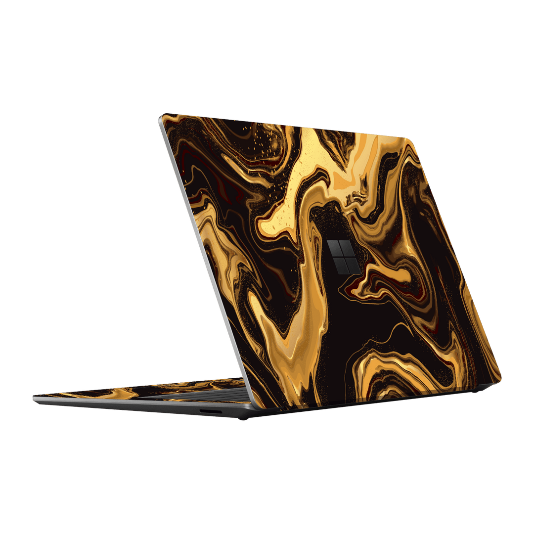 Microsoft Surface Laptop 5, 15" Print Printed Custom SIGNATURE AGATE GEODE Melted Gold Skin Wrap Sticker Decal Cover Protector by EasySkinz | EasySkinz.com