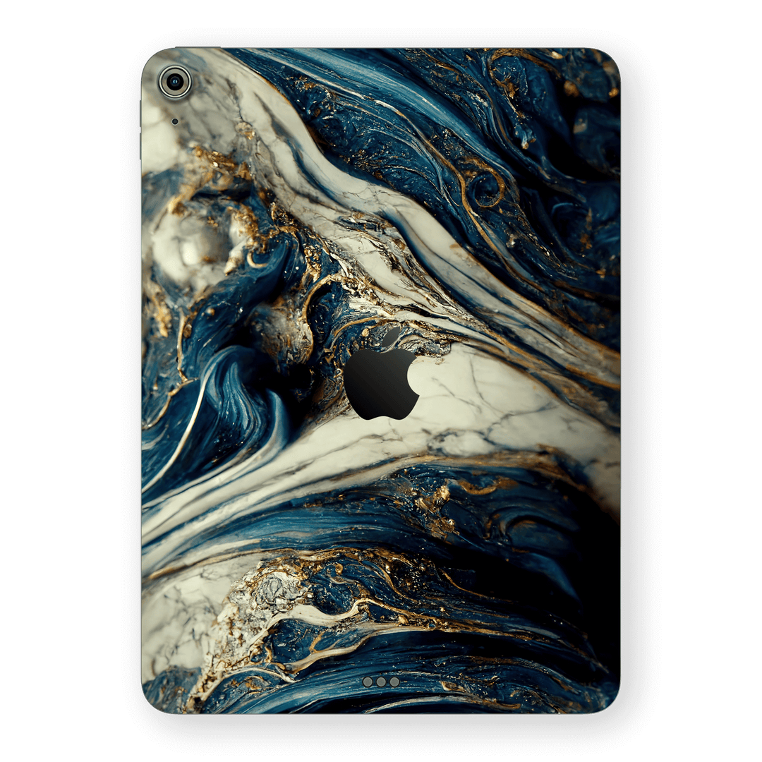 iPad AIR 4/5 (2020/2022) Printed Custom SIGNATURE Agate Geode Naia Ocean Blue Stone Skin Wrap Sticker Decal Cover Protector by EasySkinz | EasySkinz.com
