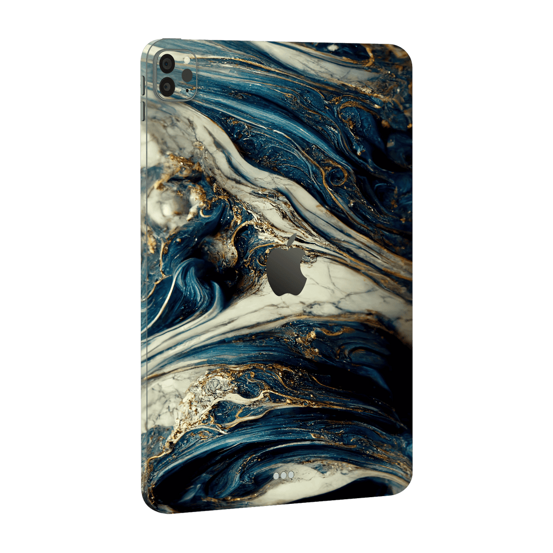 iPad PRO 11" (2021) Printed Custom SIGNATURE Agate Geode Naia Ocean Blue Stone Skin Wrap Sticker Decal Cover Protector by EasySkinz | EasySkinz.com