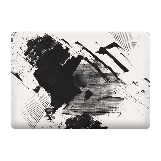 MacBook PRO 16" (2019) Print Printed Custom SIGNATURE Black and White Madness Skin Wrap Sticker Decal Cover Protector by EasySkinz | EasySkinz.com