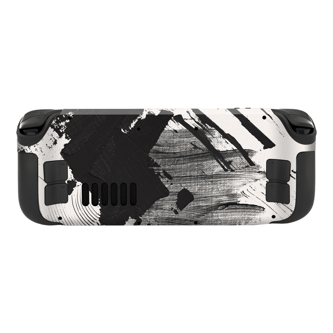 Steam Deck Print Printed Custom SIGNATURE Black and White Madness Skin Wrap Sticker Decal Cover Protector by EasySkinz | EasySkinz.com