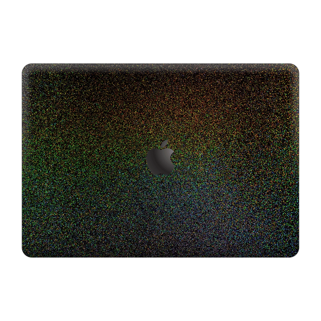 MacBook Pro 16" (2019) GALAXY Galactic Black Milky Way Rainbow Sparkling Metallic Gloss Finish Skin Wrap Sticker Decal Cover Protector by EasySkinz | EasySkinz.com