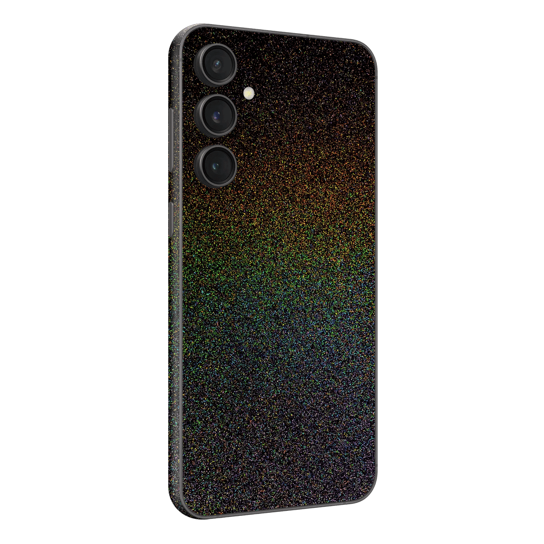 Samsung Galaxy S23 (FE) GALAXY Galactic Black Milky Way Rainbow Sparkling Metallic Gloss Finish Skin Wrap Sticker Decal Cover Protector by EasySkinz | EasySkinz.com