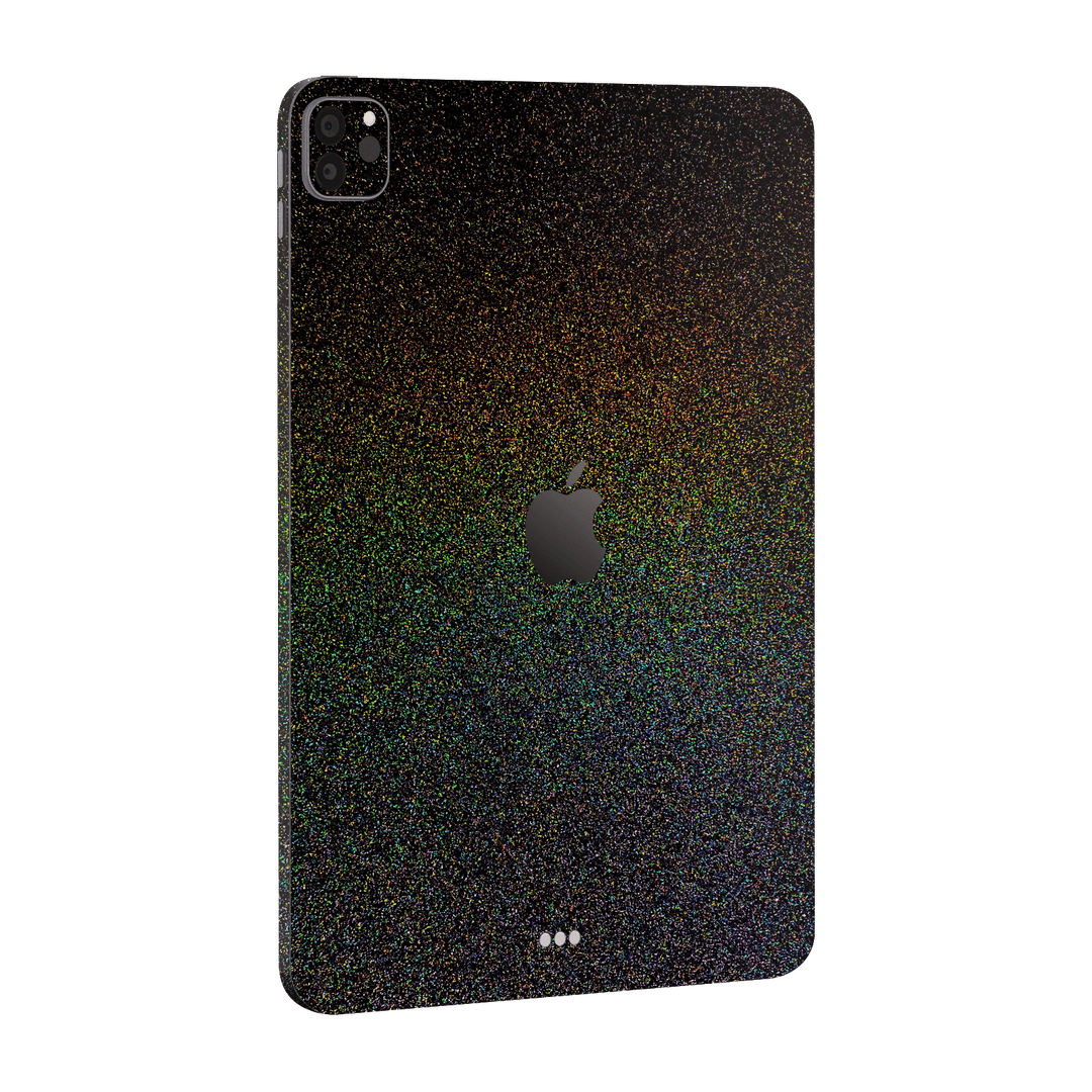 iPad PRO 12.9" (2021) GALAXY Galactic Black Milky Way Rainbow Sparkling Metallic Gloss Finish Skin Wrap Sticker Decal Cover Protector by EasySkinz | EasySkinz.com
