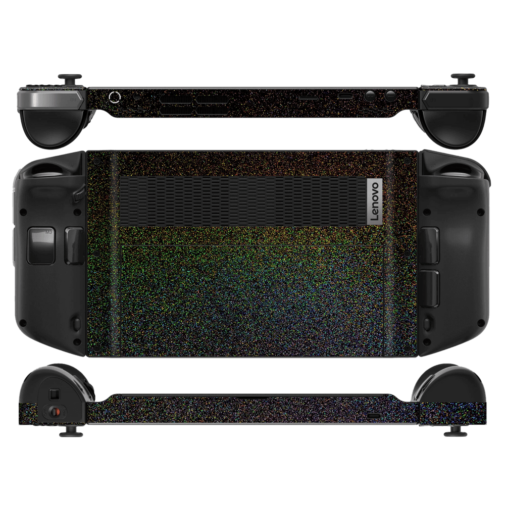 Lenovo Legion Go GALAXY Galactic Black Milky Way Rainbow Sparkling Metallic Gloss Finish Skin Wrap Sticker Decal Cover Protector by EasySkinz | EasySkinz.com