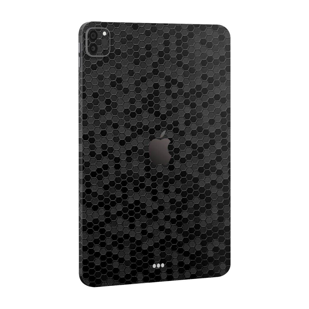 iPad PRO 12.9" (2021) Luxuria Black Honeycomb 3D Textured Skin Wrap Sticker Decal Cover Protector by EasySkinz | EasySkinz.com