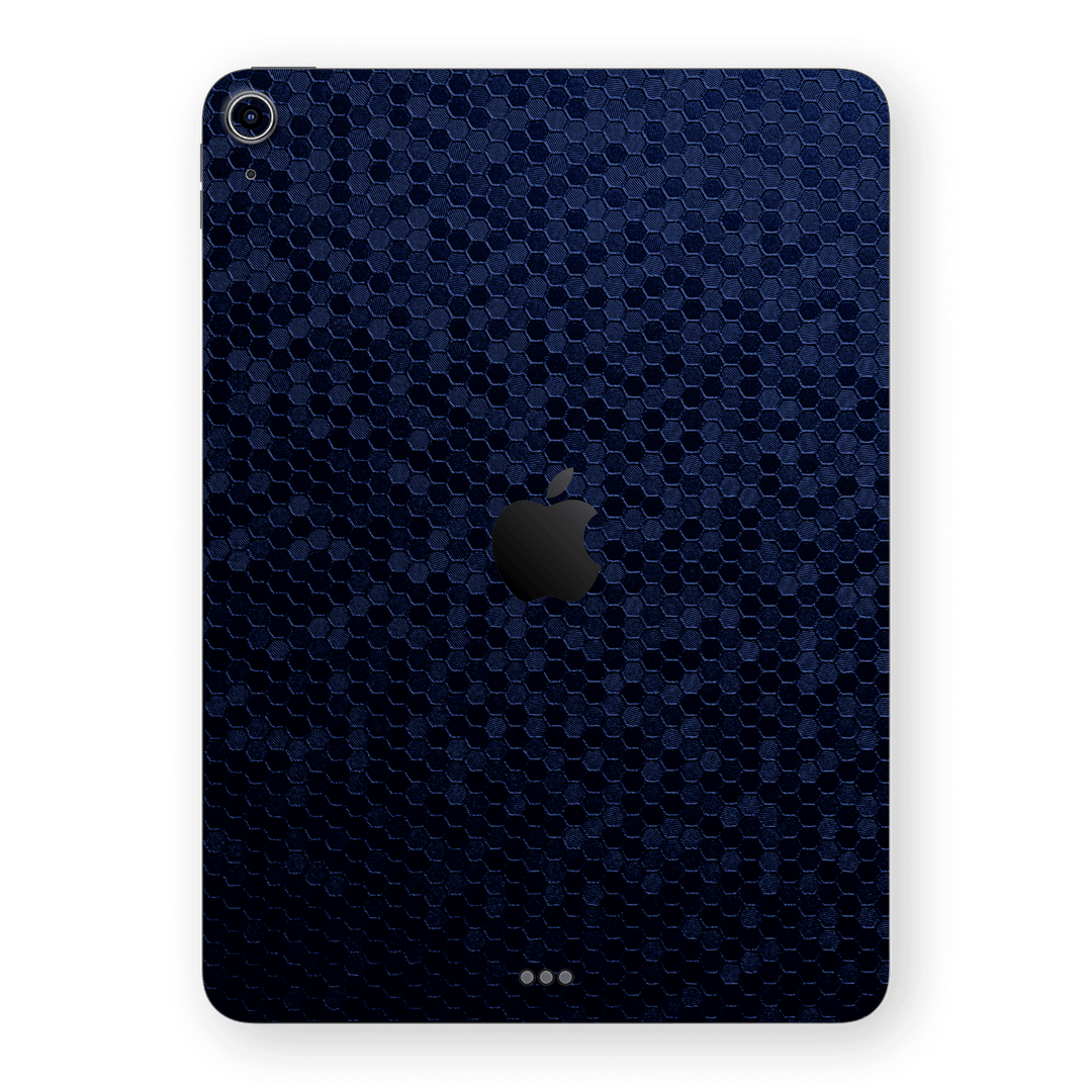 iPad AIR 4/5 (2020/2022) Luxuria Navy Blue Honeycomb 3D Textured Skin Wrap Sticker Decal Cover Protector by EasySkinz | EasySkinz.com