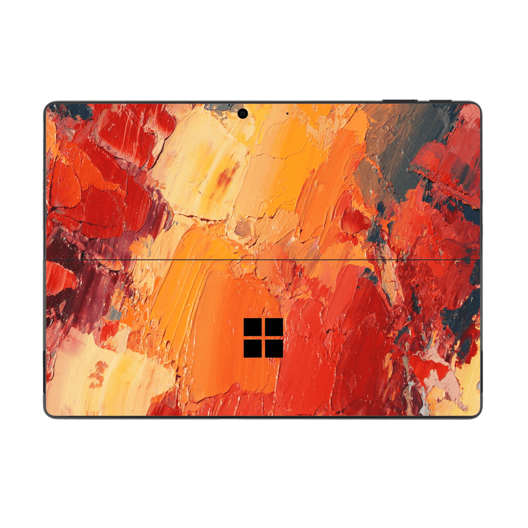Microsoft Surface Pro 9 Print Printed Custom SIGNATURE Sunset in Oia Painting Skin Wrap Sticker Decal Cover Protector by EasySkinz | EasySkinz.com