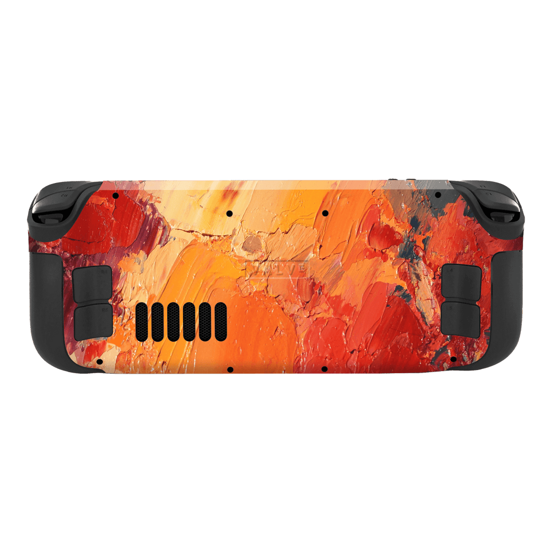 Steam Deck OLED Print Printed Custom SIGNATURE Sunset in Oia Painting Skin Wrap Sticker Decal Cover Protector by EasySkinz | EasySkinz.com