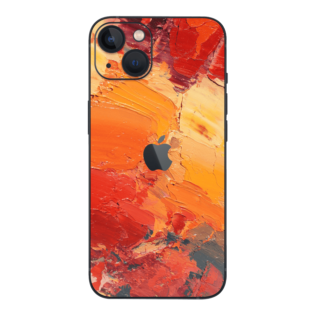 iPhone 15 Plus Print Printed Custom SIGNATURE Sunset in Oia Painting Skin Wrap Sticker Decal Cover Protector by EasySkinz | EasySkinz.com