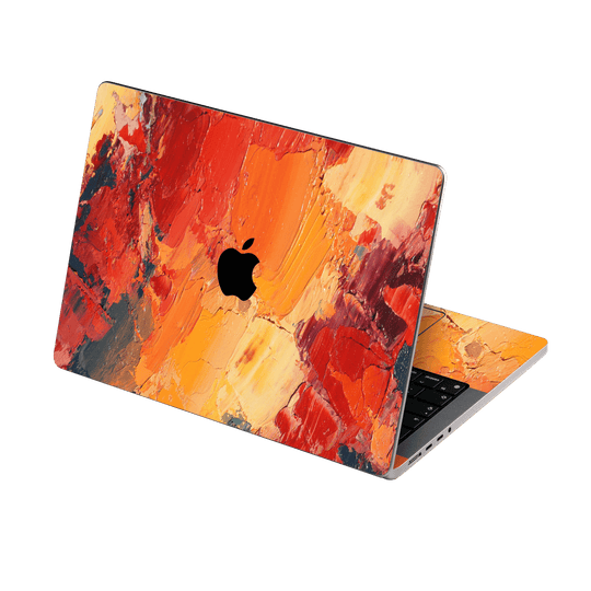 MacBook PRO 16" (2021/2023) Print Printed Custom SIGNATURE Sunset in Oia Painting Skin Wrap Sticker Decal Cover Protector by EasySkinz | EasySkinz.com