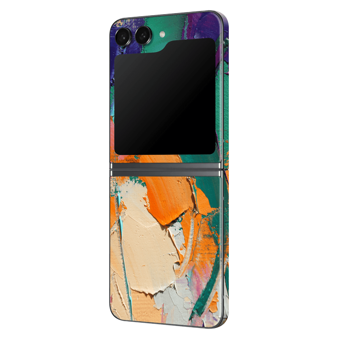 Samsung Galaxy Z Flip 5 (2023) Print Printed Custom SIGNATURE Oil Painting Fragment Skin Wrap Sticker Decal Cover Protector by EasySkinz | EasySkinz.com