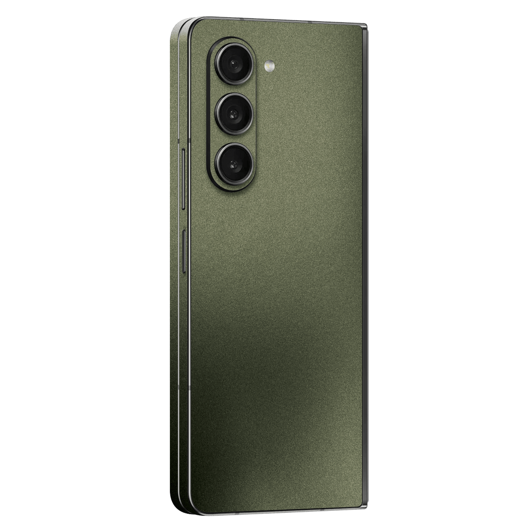 Samsung Galaxy Z Fold 5 (2023) Military Green Metallic Skin Wrap Sticker Decal Cover Protector by EasySkinz | EasySkinz.com