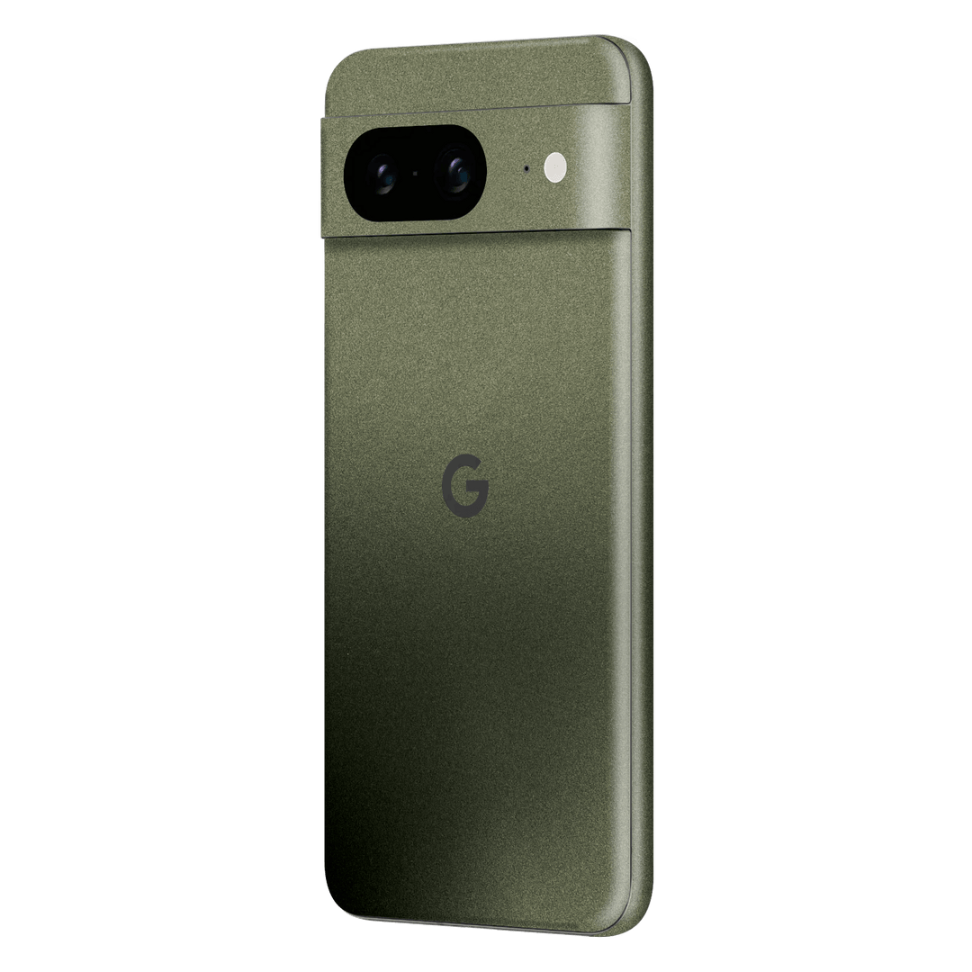 Google Pixel 8 (2023) Military Green Metallic Matt Matte Skin Wrap Sticker Decal Cover Protector by EasySkinz | EasySkinz.com