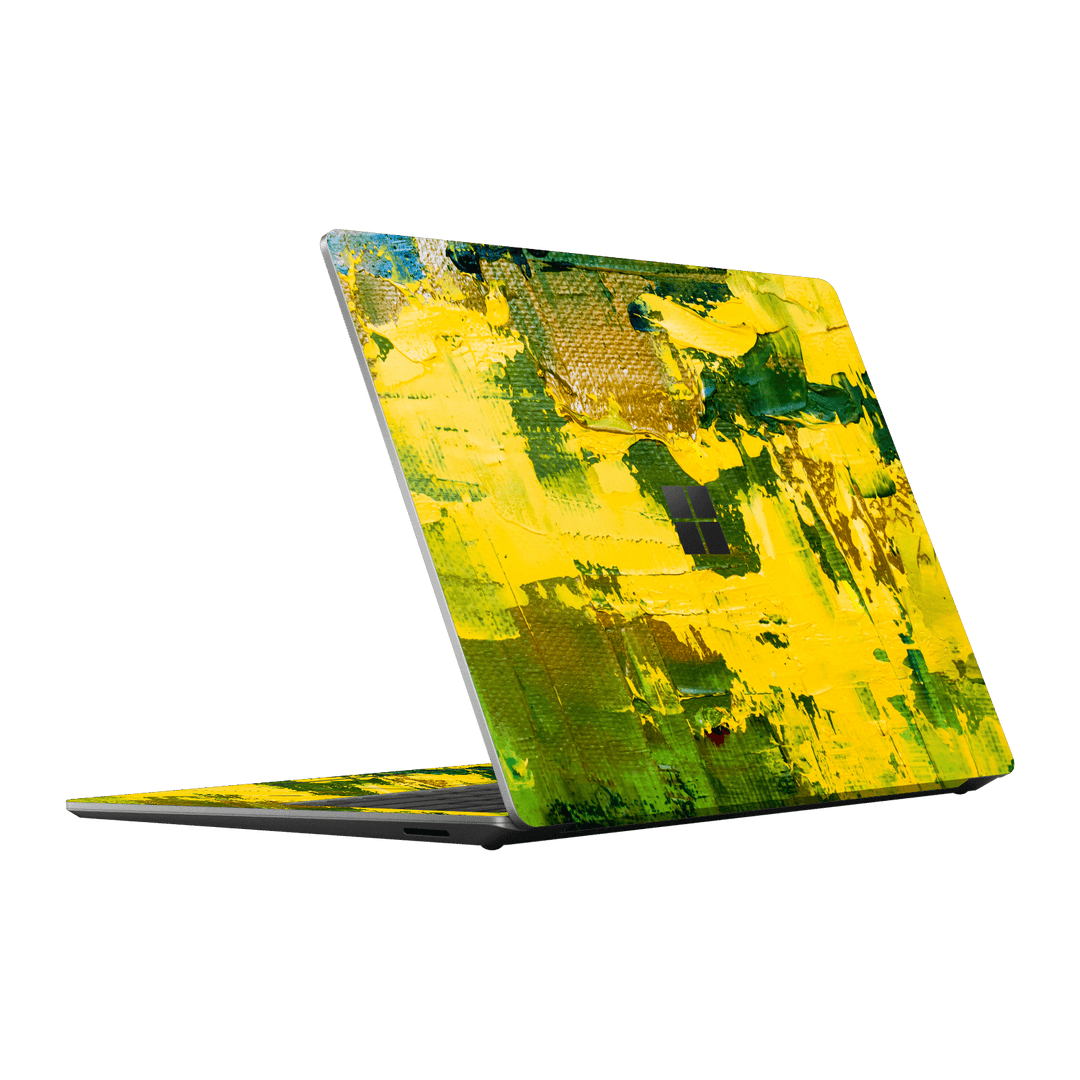 Microsoft Surface Laptop 5, 15" Print Printed Custom SIGNATURE Santa Barbara Landscape in Green and Yellow Skin Wrap Sticker Decal Cover Protector by EasySkinz | EasySkinz.com