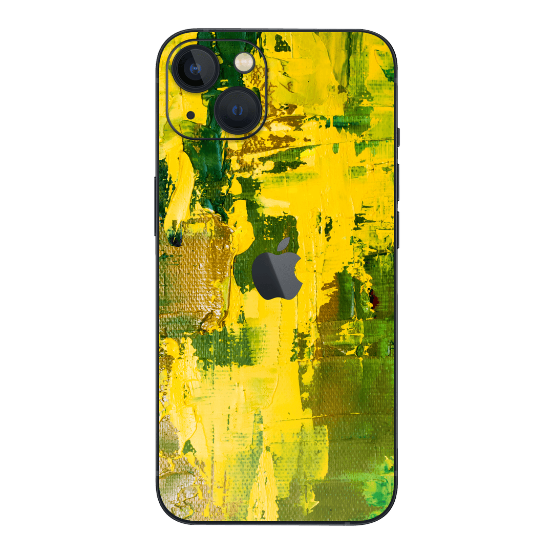 iPhone 15 Plus Print Printed Custom SIGNATURE Santa Barbara Landscape in Green and Yellow Skin Wrap Sticker Decal Cover Protector by EasySkinz | EasySkinz.com