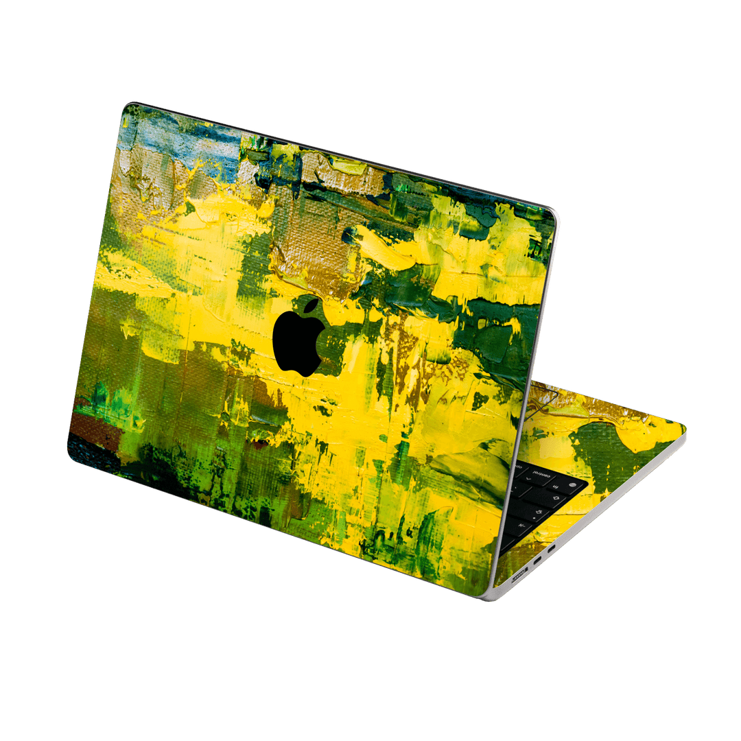 MacBook Air 15" (2023, M2) Print Printed Custom SIGNATURE Santa Barbara Landscape in Green and Yellow Skin Wrap Sticker Decal Cover Protector by EasySkinz | EasySkinz.com