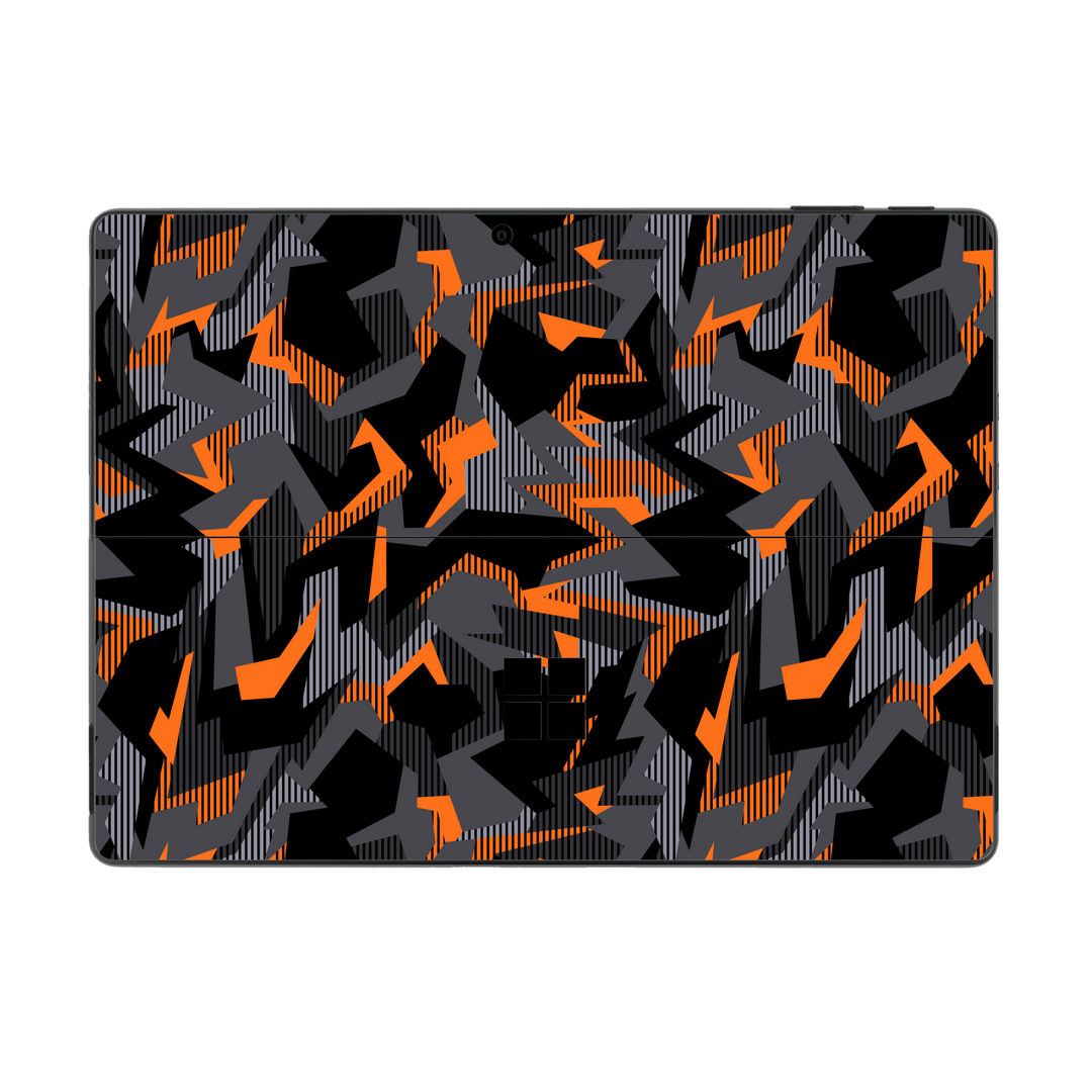 Microsoft Surface Pro 9 Print Printed Custom SIGNATURE Sharp-Edged Orange Camo Camouflage Skin Wrap Sticker Decal Cover Protector by EasySkinz | EasySkinz.com