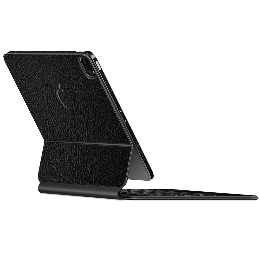 Magic Keyboard for iPad Pro 12.9" M2 (6th Gen, 2022) Luxuria BLACK LEATHER Riders Skin Wrap Sticker Decal Cover Protector by EasySkinz | EasySkinz.com