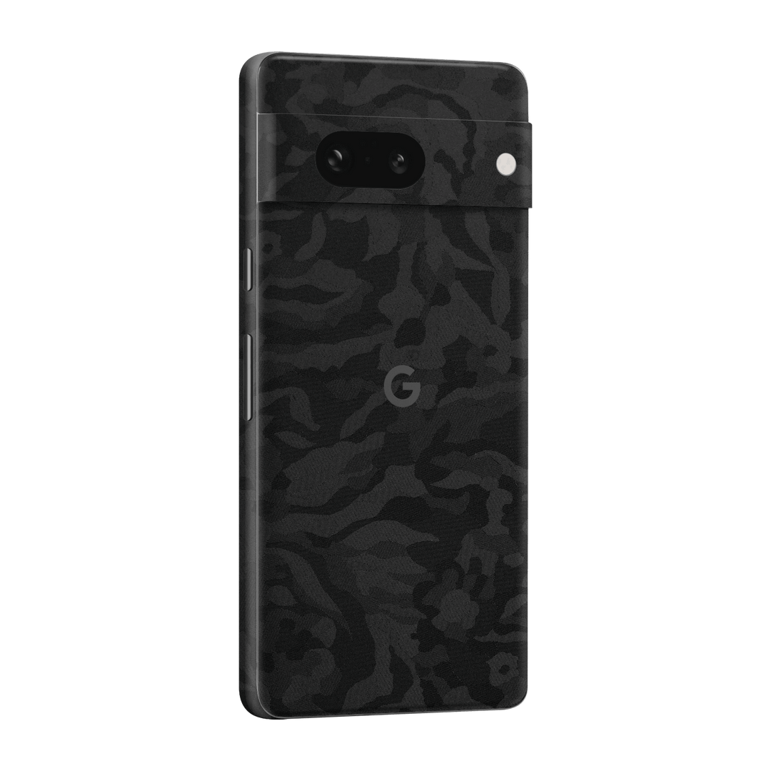 Google Pixel 7a (2023) Luxuria Black 3D Textured Camo Camouflage Skin Wrap Sticker Decal Cover Protector by EasySkinz | EasySkinz.com