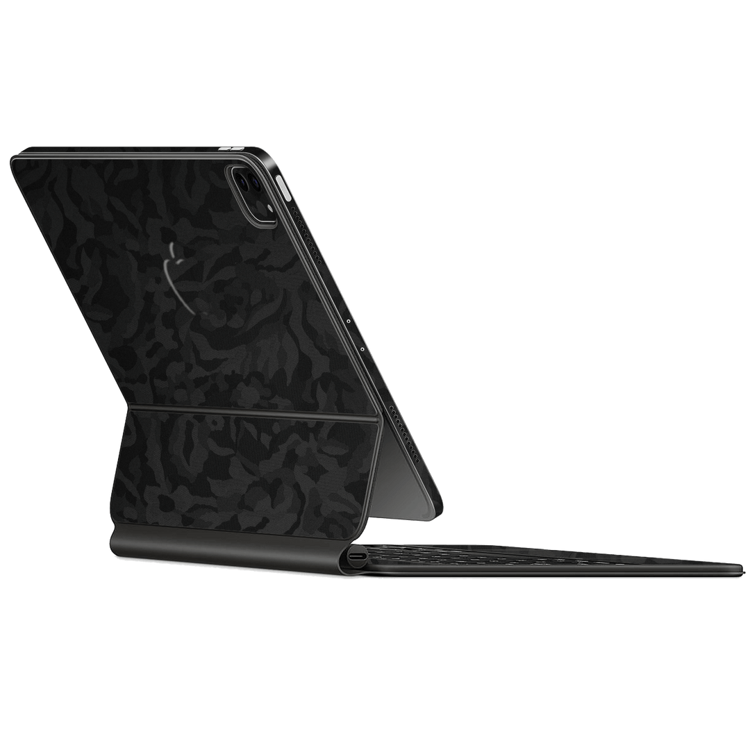 Magic Keyboard for iPad Pro 11" M2 (4th Gen, 2022) Luxuria Black 3D Textured Camo Camouflage Skin Wrap Sticker Decal Cover Protector by EasySkinz | EasySkinz.com