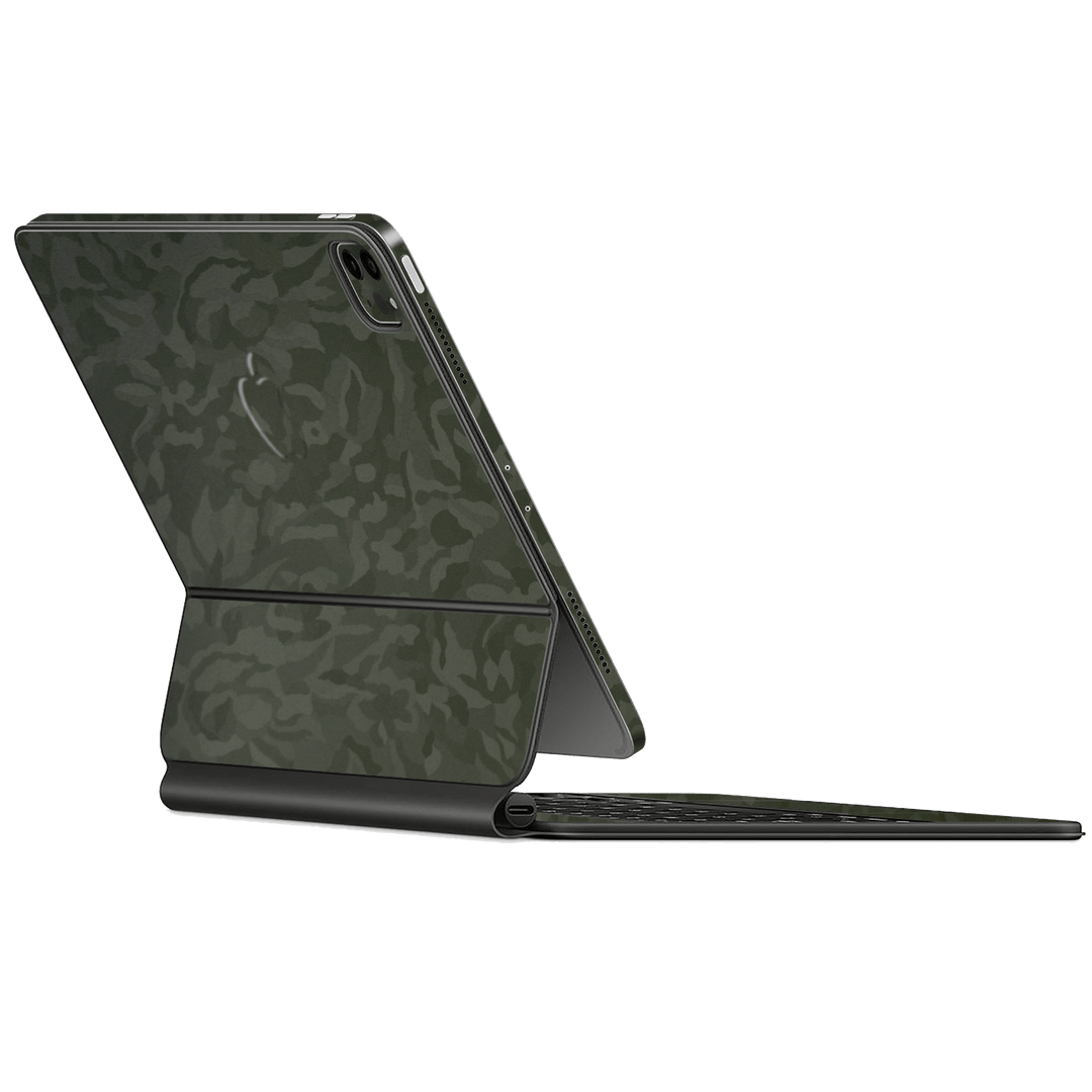 Magic Keyboard for iPad Pro 11" M2 (4th Gen, 2022) Luxuria Green 3D Textured Camo Camouflage Skin Wrap Sticker Decal Cover Protector by EasySkinz | EasySkinz.com
