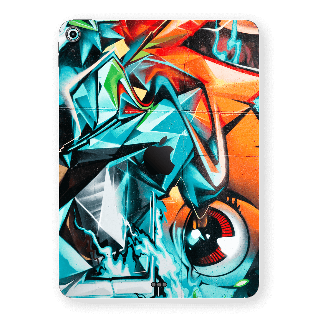 iPad AIR 4/5 (2020/2022) Print Printed Custom SIGNATURE Urban Blue Orange Street Art Skin Wrap Sticker Decal Cover Protector by EasySkinz | EasySkinz.com