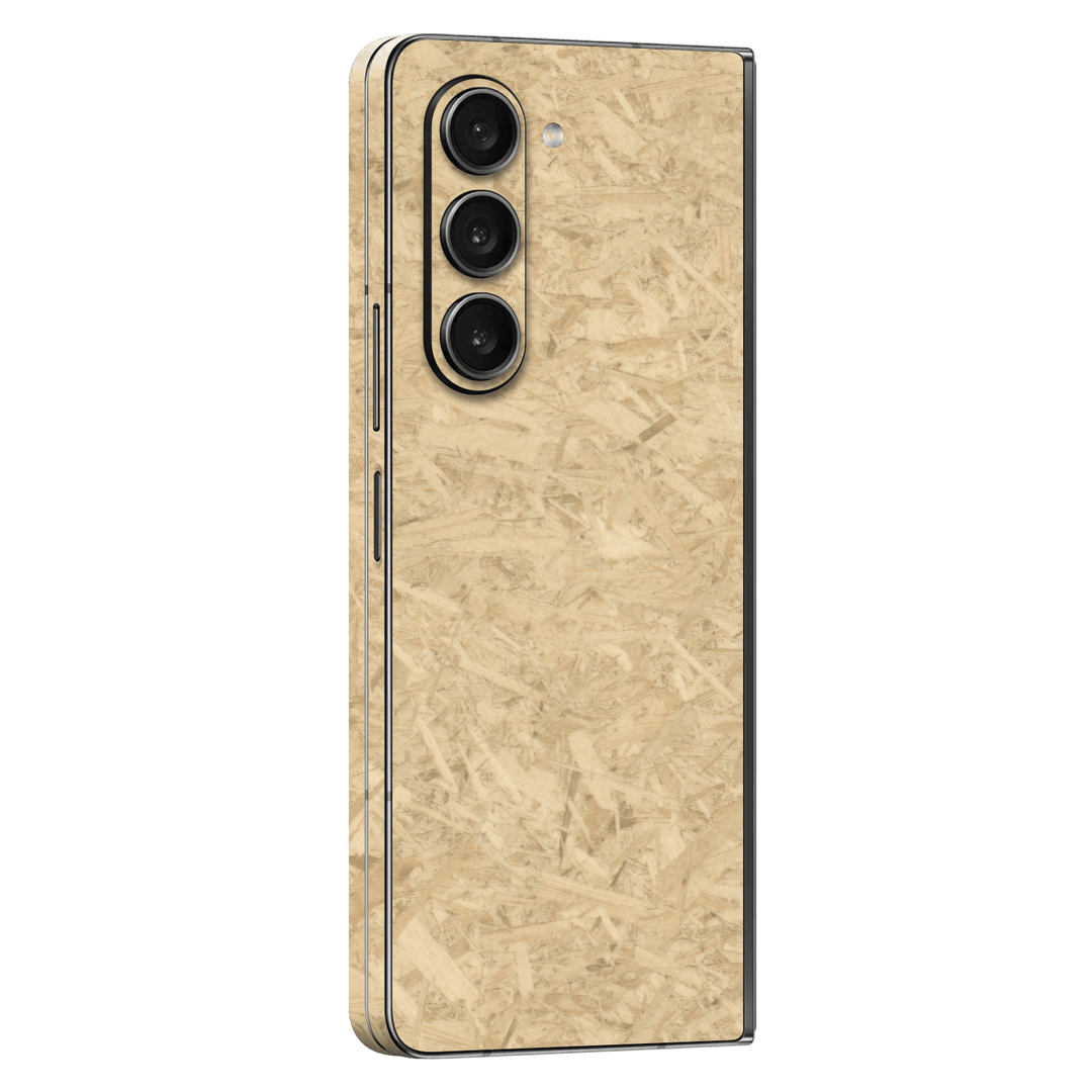 Samsung Galaxy Z Fold 5 (2023) Luxuria Chipboard Wood Wooden Skin Wrap Sticker Decal Cover Protector by EasySkinz | EasySkinz.com