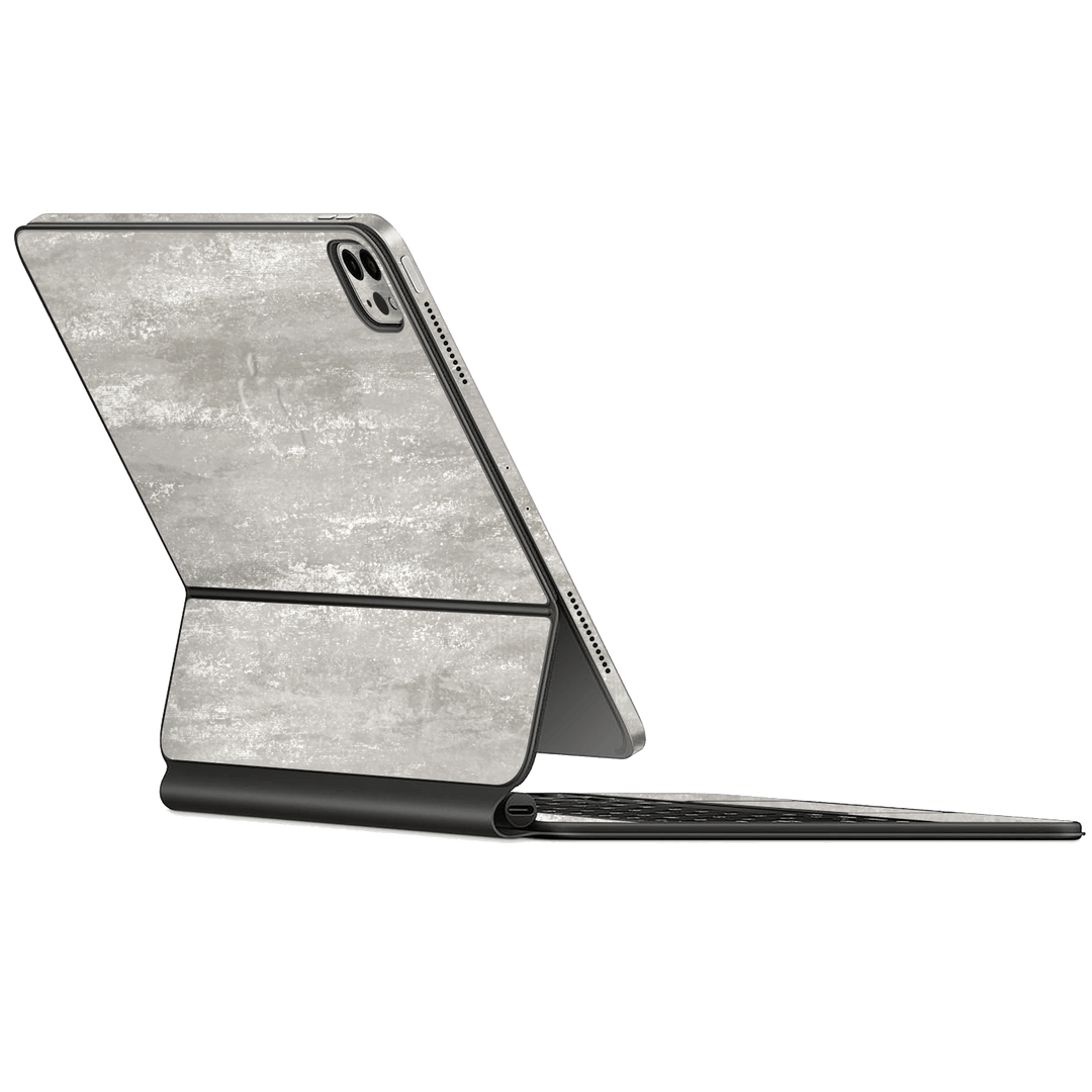Magic Keyboard for iPad Pro 11" M2 (4th Gen, 2022) Luxuria Silver Stone Skin Wrap Sticker Decal Cover Protector by EasySkinz | EasySkinz.com