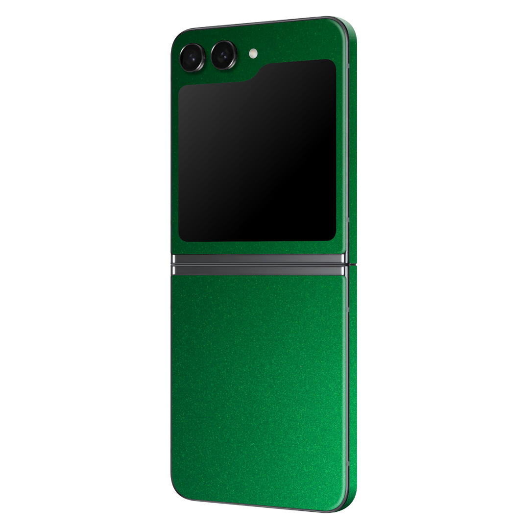 Samsung Galaxy Z Flip 5 Viper Green Tuning Metallic Gloss Finish Skin Wrap Sticker Decal Cover Protector by EasySkinz | EasySkinz.com