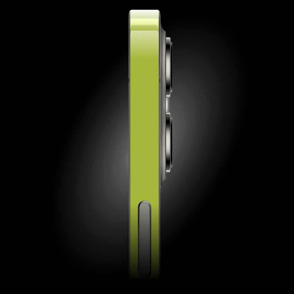 iPhone 15 PRO LUXURIA Lime Green Textured Skin