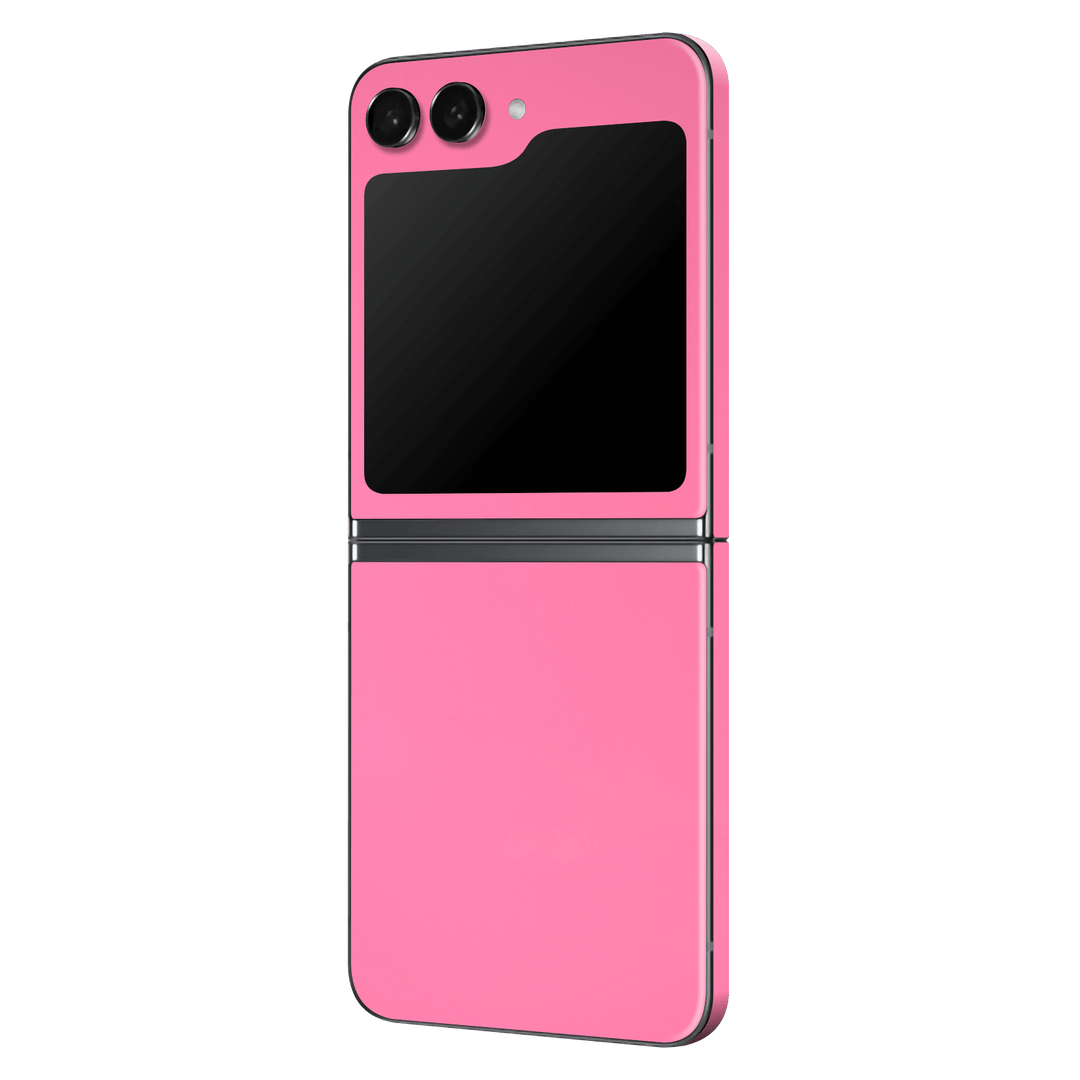 Samsung Galaxy Z Flip 5 (2023) Gloss Glossy Hot Pink Skin Wrap Sticker Decal Cover Protector by EasySkinz | EasySkinz.com