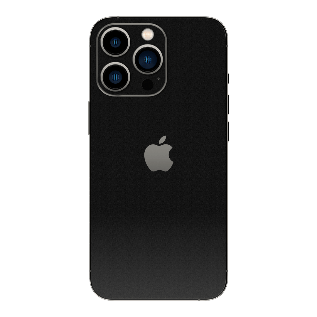 iPhone 15 Pro MAX Luxuria Raven Black Matt 3D Textured Skin Wrap Sticker Decal Cover Protector by EasySkinz | EasySkinz.com