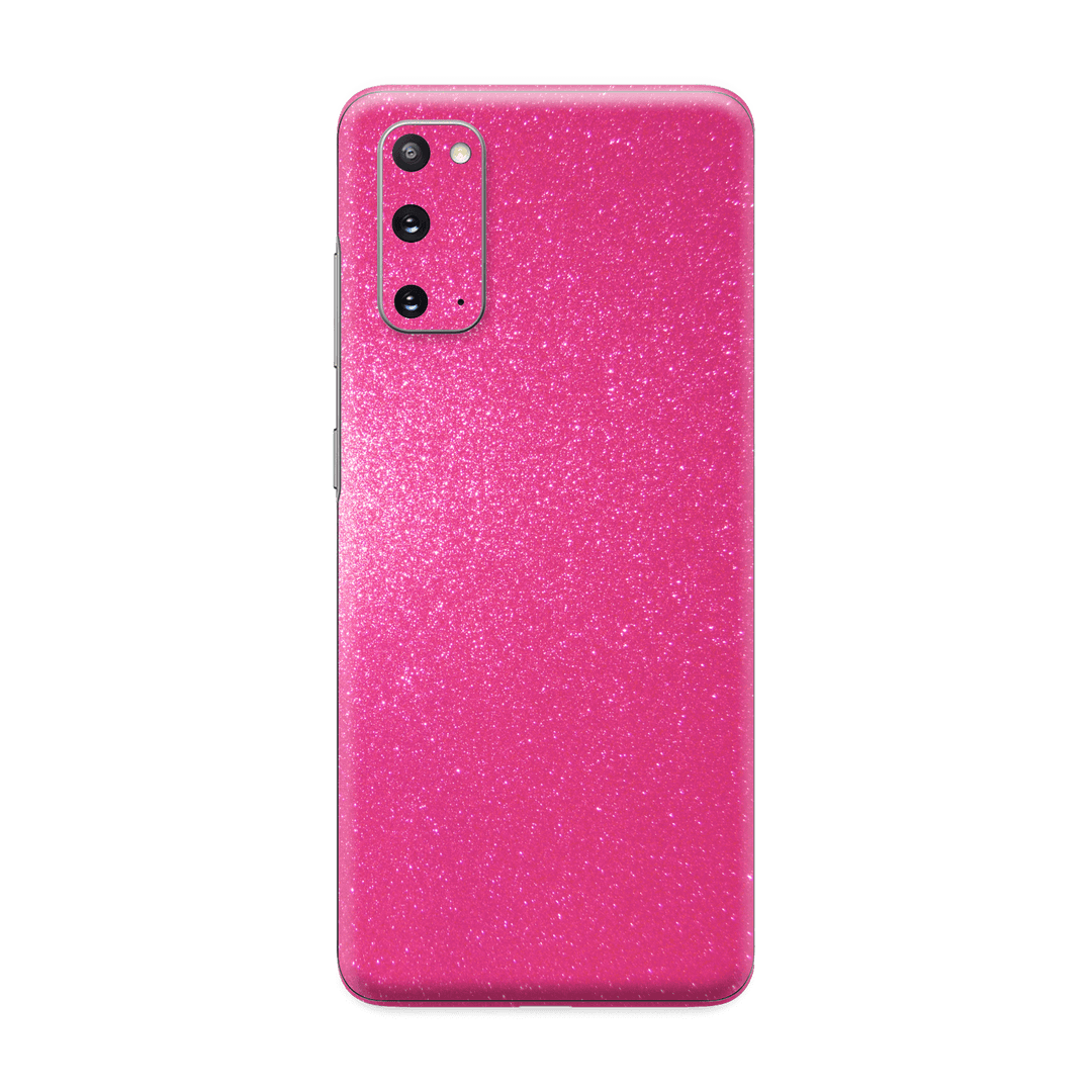 Samsung Galaxy S20 Diamond Magenta Candy Shimmering Sparkling Glitter Skin Wrap Sticker Decal Cover Protector by EasySkinz | EasySkinz.com