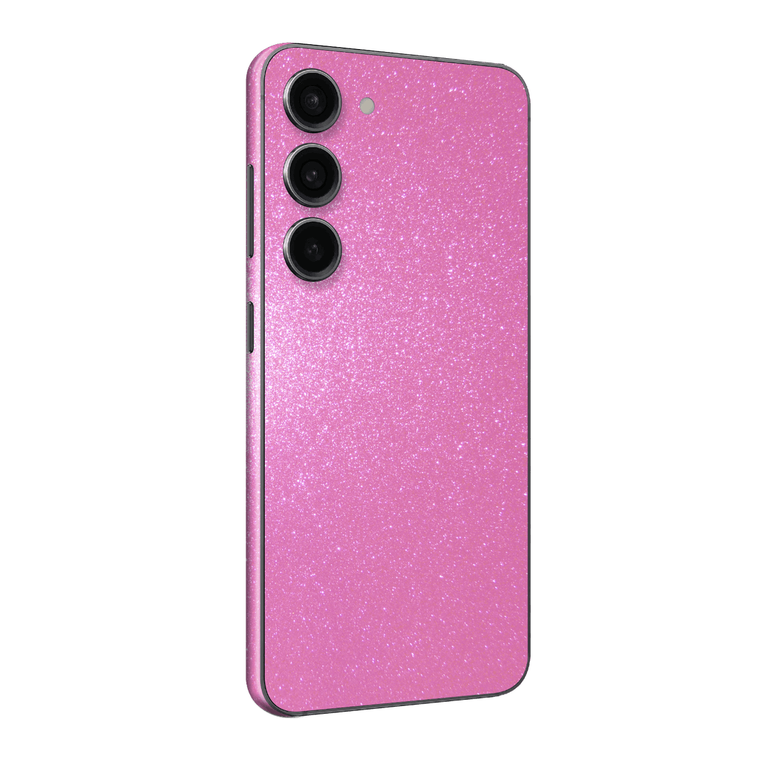 Samsung Galaxy S23+ PLUS Diamond Pink Shimmering Sparkling Glitter Skin Wrap Sticker Decal Cover Protector by EasySkinz | EasySkinz.com