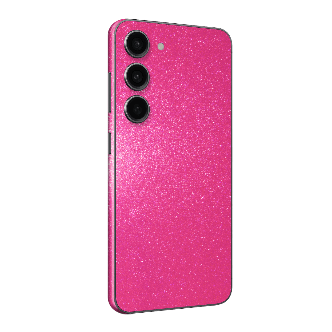 Samsung Galaxy S23+ PLUS Diamond Magenta Candy Shimmering Sparkling Glitter Skin Wrap Sticker Decal Cover Protector by EasySkinz | EasySkinz.com
