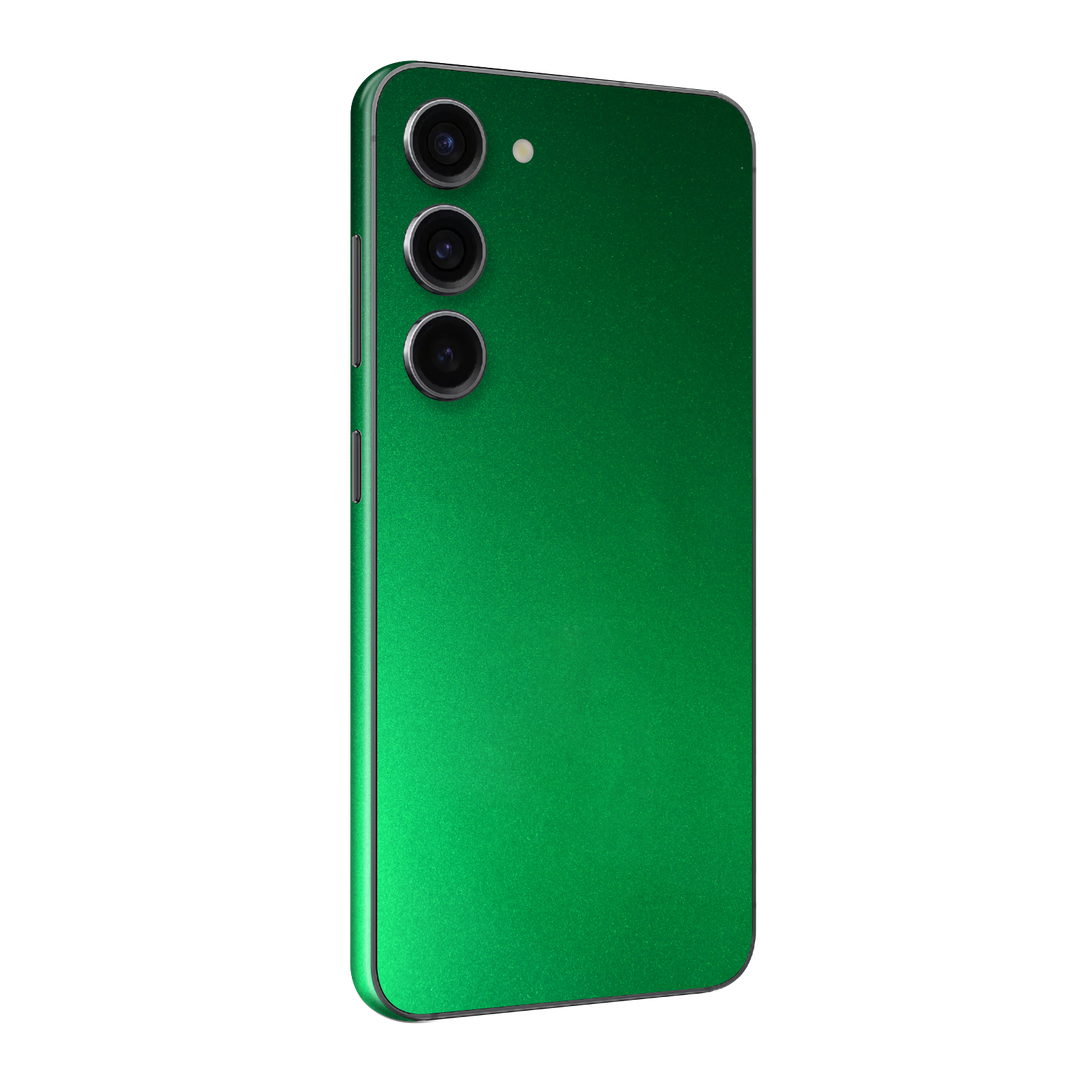 Samsung Galaxy S23 Viper Green Tuning Metallic Gloss Finish Skin Wrap Sticker Decal Cover Protector by EasySkinz | EasySkinz.com