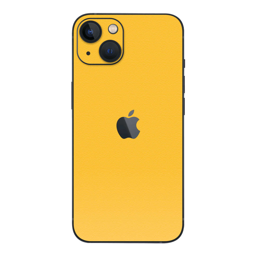 iPhone 15 Plus Luxuria Tuscany Yellow Matt 3D Textured Skin Wrap Sticker Decal Cover Protector by EasySkinz | EasySkinz.com