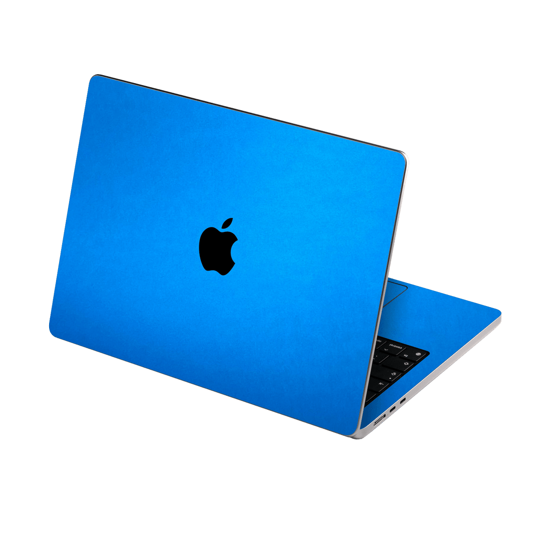 MacBook Air 15" (2023, M2) Satin Blue Metallic Matt Matte Skin Wrap Sticker Decal Cover Protector by EasySkinz | EasySkinz.com