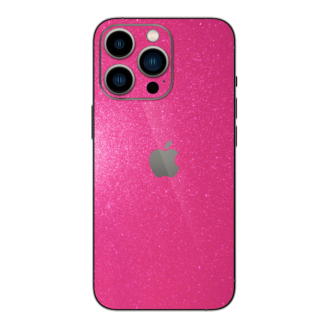 iPhone 15 PRO Diamond Magenta Candy Shimmering Sparkling Glitter Skin Wrap Sticker Decal Cover Protector by EasySkinz | EasySkinz.com