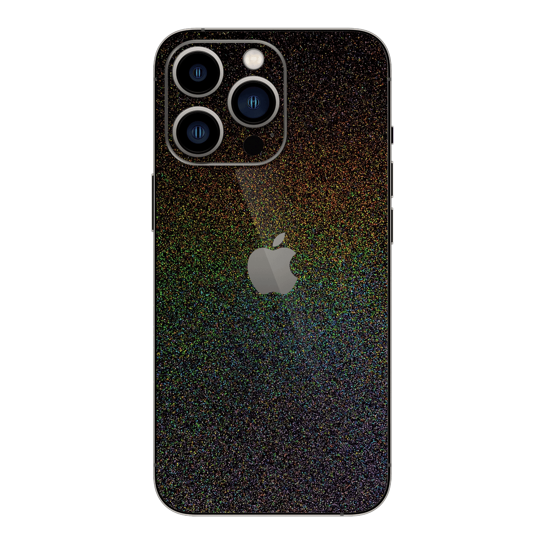 iPhone 15 Pro MAX GALAXY Galactic Black Milky Way Rainbow Sparkling Metallic Gloss Finish Skin Wrap Sticker Decal Cover Protector by EasySkinz | EasySkinz.com